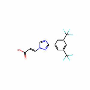 (2Z)-3-[3-[3,5-Bis(trifluoromethyl)phenyl]-1H-1,2,4-triazol-1-yl]-2-propenoic acid