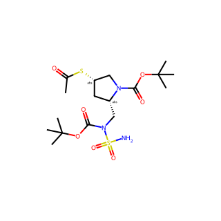 (2S,4S)-TERT-BUTYL 4-(ACETYLTHIO)-2-(((TERT-BUTOXYCARBONYL)(SULFAMOYL)AMINO)METHYL)PYRROLIDINE-1-CARBOXYLATE