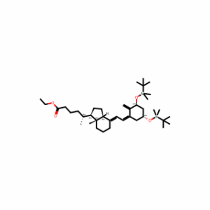 (1ALPHA,3BETA,5E,7E)-1,3-BIS[[(1,1-DIMETHYLETHYL)DIMETHYLSILYL]OXY]-9,10-SECOCHOLA-5,7,10(19)-TRIENE-24-CARBOXYLICACIDETHYLESTER