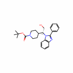 tert-Butyl 4-(2-hydroxy-1-(2-phenyl-1H-benzo[d]imidazol-1-yl)ethyl)piperidine-1-carboxylate