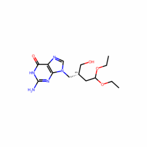 (R)-2-amino-9-(4,4-diethoxy-2-(hydroxymethyl)butyl)-1,9-dihydro-6H-purin-6-one