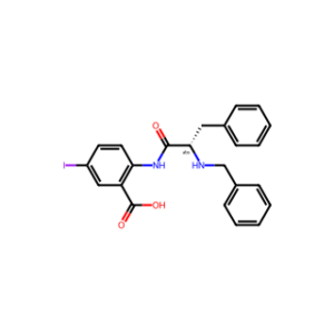(S)-2-(2-(Benzylamino)-3-phenylpropanamido)-5-iodobenzoic acid