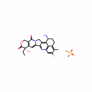(1S,9S)-1-Amino-9-ethyl-5-fluoro-9-hydroxy-4-methyl-2,3,12,15-tetrahydrobenzo[de]pyrano[3′,4′:6,7]indolizino[1,2-b]quinoline-10,13(1H,9H)-dione methanesulfonate