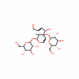 (1S,4aS,5R,7aR)-5,7a-Dihydro-5-hydroxy-7-(hydroxymethyl)cyclopenta[c]pyran-1,4a(1H)-diyl bis-β-D-glucopyranoside