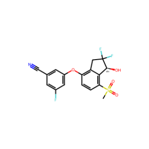 (S)-3-((2,2-Difluoro-1-Hydroxy-7-(Methylsulfonyl)-2,3-Dihydro-1H-Inden-4-Yl)Oxy)-5-Fluorobenzonitrile