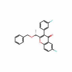 (R)-2-(1-(benzyloxy)ethyl)-6-fluoro-3-(3-fluorophenyl)-4h-chromen-4-one