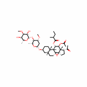 (1R,3aR,4aS,6aS,8S,10aS,10bS,11S,12S,12aS)-12-acetoxy-1-acetyl-8-(((2R,4R,5R,6R)-5-(((2S,3R,4R,5R,6R)-3,5-dihydroxy-4-methoxy-6-methyltetrahydro-2H-pyran-2-yl)oxy)-4-methoxy-6-methyltetrahydro-2H-pyran-2-yl)oxy)-10a,12a-dimethyltetradecahydro-1H-cyclopent