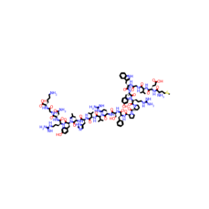 H-MET-GLU-VAL-GLY-TRP-TYR-ARG-PRO-PRO-PHE-SER-ARG-VAL-VAL-HIS-LEU-TYR-ARG-ASN-GLY-LYS-OH