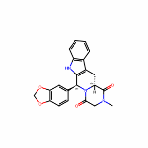 (6S,12aR)-6-(Benzo[d][1,3]dioxol-5-yl)-2-methyl-2,3,12,12a-tetrahydropyrazino[1′,2′:1,6]pyrido[3,4-b]indole-1,4(6H,7H)-dione
