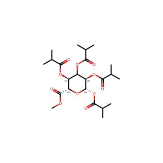 (2S,3R,4S,5S,6S)-6-(Methoxycarbonyl)tetrahydro-2H-pyran-2,3,4,5-tetrayl tetrakis(2-methylpropanoate)