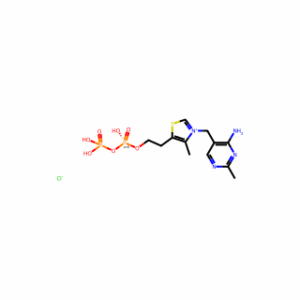 Thiazolium, 3-[(4-amino-2-methyl-5-pyrimidinyl)methyl]-4-methyl-5-(4,6,6-trihydroxy-4,6-dioxido-3,5-dioxa-4,6-diphosphahex-1-yl)-, chloride (1:1)