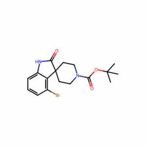 tert-Butyl 4-bromo-2-oxospiro[indoline-3,4′-piperidine]-1′-carboxylate