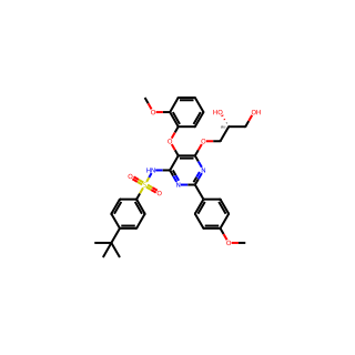 (R)-4-(tert-Butyl)-N-(6-(2,3-dihydroxypropoxy)-5-(2-methoxyphenoxy)-2-(4-methoxyphenyl)pyrimidin-4-yl)benzenesulfonamide