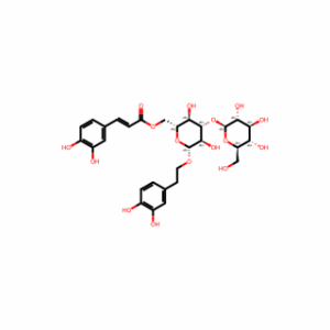 (E)-((2R,3R,4S,5R,6R)-6-(3,4-Dihydroxyphenethoxy)-3,5-dihydroxy-4-(((2S,3R,4S,5S,6R)-3,4,5-trihydroxy-6-(hydroxymethyl)tetrahydro-2H-pyran-2-yl)oxy)tetrahydro-2H-pyran-2-yl)methyl 3-(3,4-dihydroxyphenyl)acrylate