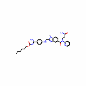 (E)-Hexyl (amino(4-(((5-((3-amino-3-oxopropyl)(pyridin-2-yl)carbamoyl)-1-methyl-1H-benzo[d]imidazol-2-yl)methyl)amino)phenyl)methylene)carbamate  (Dabigatran Impurity）