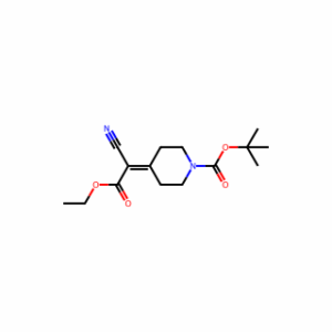 tert-Butyl 4-(1-cyano-2-ethoxy-2-oxoethylidene)piperidine-1-carboxylate
