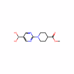 (2-(4-(Methoxycarbonyl)piperidin-1-yl)pyrimidin-5-yl)boronic acid
