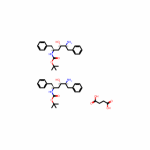 tert-Butyl ((2S,4S,5S)-5-amino-4-hydroxy-1,6-diphenylhexan-2-yl)carbamate succinate(1:2)