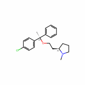 (2R)-2-{2-[(1R)-1-(4-chlorophenyl)-1-phenylethoxy]ethyl}-1-methylpyrrolidine