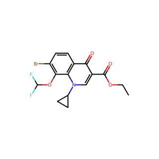 Ethyl 7-bromo-1-cyclopropyl-8-(difluoromethoxy)-4-oxo-1,4-dihydroquinoline-3-carboxylate