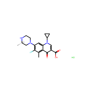 Grepafloxacin (hydrochloride)