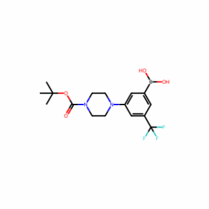 (3-(4-(tert-butoxycarbonyl)piperazin-1-yl)-5-(trifluoroMethyl)phenyl)boronic acid
