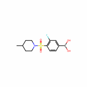 (3-fluoro-4-((4-methylpiperidin-1-yl)sulfonyl)phenyl)boronic acid