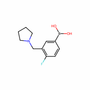 (4-Fluoro-3-(pyrrolidin-1-ylmethyl)phenyl)boronic acid