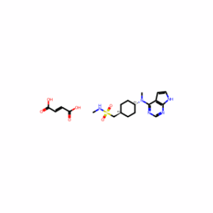 trans-N-Methyl-4-(methyl-7H-pyrrolo[2,3-d]pyrimidin-4-ylamino)cyclohexanemethanesulfonamide maleate