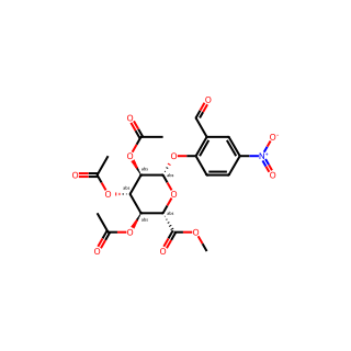 (2S,3R,4S,5S,6S)-2-(2-Formyl-4-nitrophenoxy)-6-(methoxycarbonyl)tetrahydro-2H-pyran-3,4,5-triyl triacetate