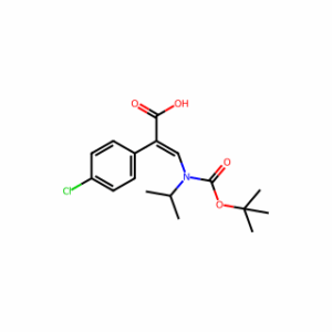 (E)-3-((tert-Butoxycarbonyl)(isopropyl)amino)-2-(4-chlorophenyl)acrylic acid