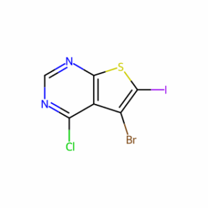 Thieno[2,3-d]pyrimidine, 5-bromo-4-chloro-6-iodo-
