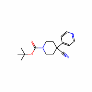 tert-butyl 4-cyano-4-(4-pyridyl)piperidine-1-carboxylate