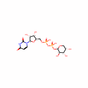 Uridine 5′-(trihydrogen pyrophosphate), mono-β-L-arabinopyranosyl ester
