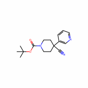 TERT-BUTYL 4-CYANO-4-(PYRIDIN-3-YL)PIPERIDINE-1-CARBOXYLATE