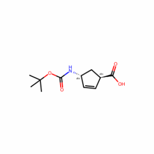 (1R,4R)-4-(Boc-amino)cyclopent-2-enecarboxylic acid