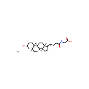 Glycine, N-[(3α,5β)-3-hydroxy-24-oxocholan-24-yl]-, sodium salt (1:1)