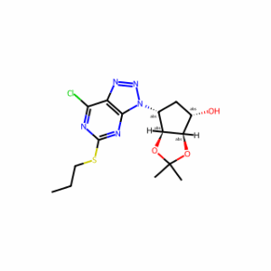 (3aR,4S,6R,6aS)-6-[7-chloro-5-(propylsulfanyl)-3H-[1,2,3]triazolo[4,5-d]pyrimidin-3-yl]-2,2-dimethyl-hexahydrocyclopenta[d][1,3]dioxol-4-ol
