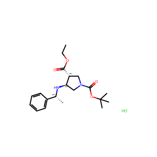 (3R,4S)-1-tert-butyl 3-ethyl 4-(((R)-1-phenylethyl)amino)pyrrolidine-1,3-dicarboxylate hydrochloride