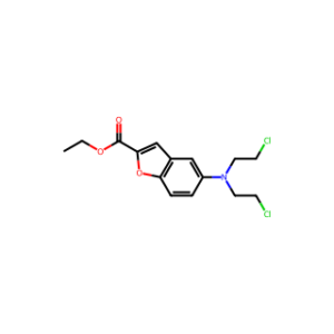 Ethyl 5-(bis(2-chloroethyl)amino)benzofuran-2-carboxylate