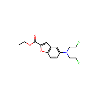 Ethyl 5-(bis(2-chloroethyl)amino)benzofuran-2-carboxylate