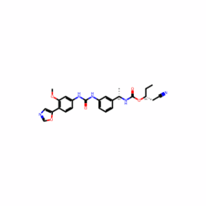 (R)-1-Cyanobutan-2-Yl ((S)-1-(3-(3-(3-Methoxy-4-(Oxazol-5-Yl)Phenyl)Ureido)Phenyl)Ethyl)Carbamate