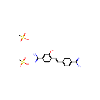 Hydroxystilbamidine bis(methanesulfonate)