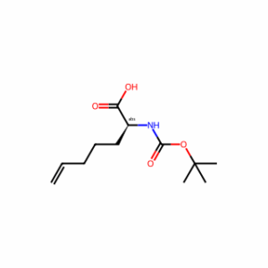 (2S)-2-[[(1,1-Dimethylethoxy)carbonyl]amino]-6-heptenoic acid
