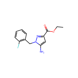 Ethyl 5-amino-1-(2-fluorobenzyl)-1H-pyrazole-3-carboxylate