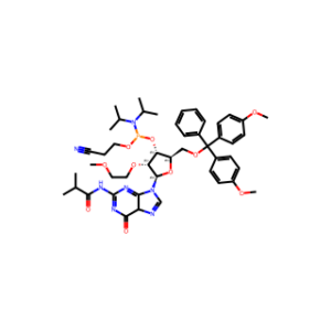 Guanosine, 5′-O-[bis(4-methoxyphenyl)phenylmethyl]-2′-O-(2-methoxyethyl)-N-(2-methyl-1-oxopropyl)-, 3′-[2-cyanoethyl N,N-bis(1-methylethyl)phosphoramidite]