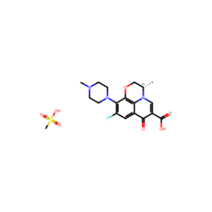 (S)-9-fluoro-3-methyl-10-(4-methylpiperazin-1-yl)-7-oxo-2,3-dihydro-7H-[1,4]oxazino[2,3,4-ij]quinoline-6-carboxylic acid methanesulfonic acid