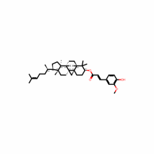 (2aR,3R,5aS,5bS,7aR,9S,11aR,12aS)-2a,5a,8,8-tetramethyl-3-((R)-6-methylhept-5-en-2-yl)tetradecahydro-1H,12H-cyclopenta[a]cyclopropa[e]phenanthren-9-yl 3-(4-hydroxy-3-methoxyphenyl)acrylate