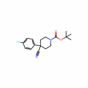tert-Butyl 4-cyano-4-(4-fluorophenyl)piperidine-1-carboxylate