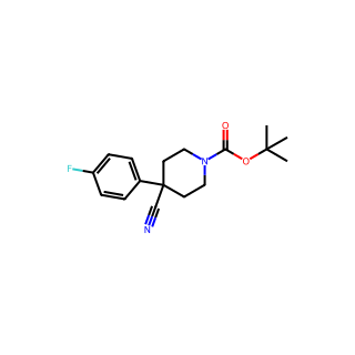 tert-Butyl 4-cyano-4-(4-fluorophenyl)piperidine-1-carboxylate